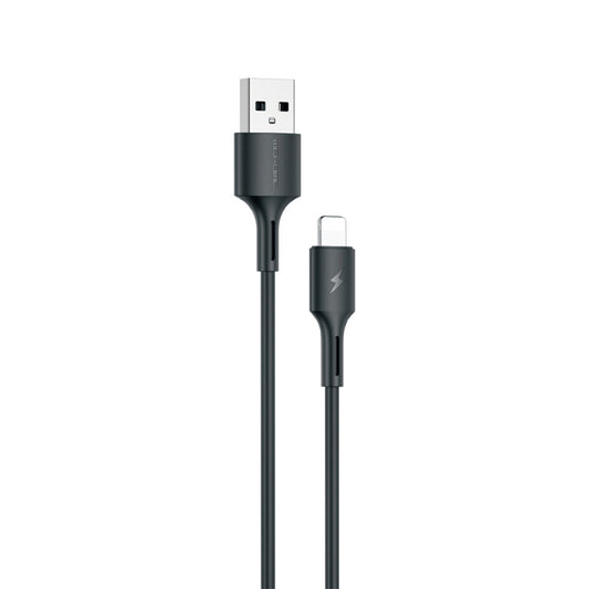 WK WDC-136 USB to 8 Pin 3A Fast Charing Data Cable, USB to 8 Pin(Black)