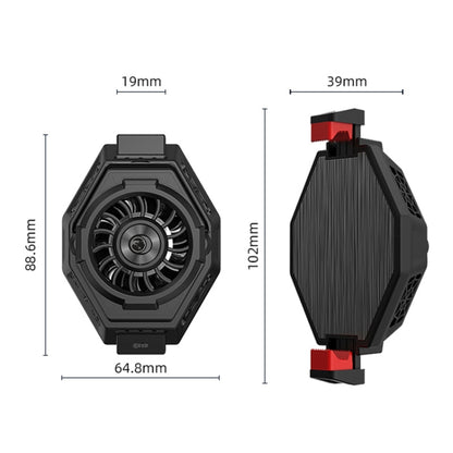 MB-F3 Mobile Phone Live Broadcast Gaming Semiconductor Radiator Back Clamp Cooling Fan, MB-F3