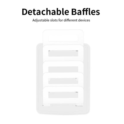 659Q 80W 4 Ports QC3.0 Fast Charging Dock USB Smart Charger with Phone & Tablet Holder, US Plug