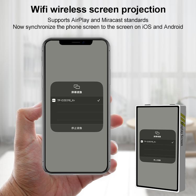 YELANGU TP01 Mobile Phone Selfie Wireless Same Screen Player Smartphone Magnetic Rear Selfie Monitor Screen