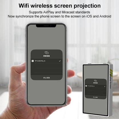 YELANGU TP01 Mobile Phone Selfie Wireless Same Screen Player Smartphone Magnetic Rear Selfie Monitor Screen