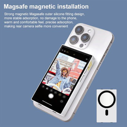 YELANGU TP01 Mobile Phone Selfie Wireless Same Screen Player Smartphone Magnetic Rear Selfie Monitor Screen