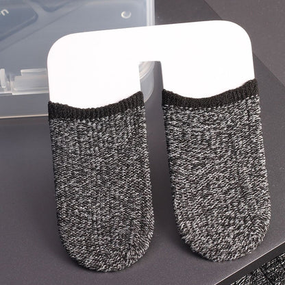 Silver Fiber Touchscreen Anti-slip Anti-sweat Gaming Finger Cover for Thumb / Index Finger