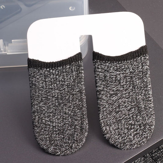 Silver Fiber Touchscreen Anti-slip Anti-sweat Gaming Finger Cover for Thumb / Index Finger