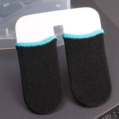 Silver Fiber Touchscreen Anti-slip Anti-sweat Gaming Finger Cover for Thumb / Index Finger