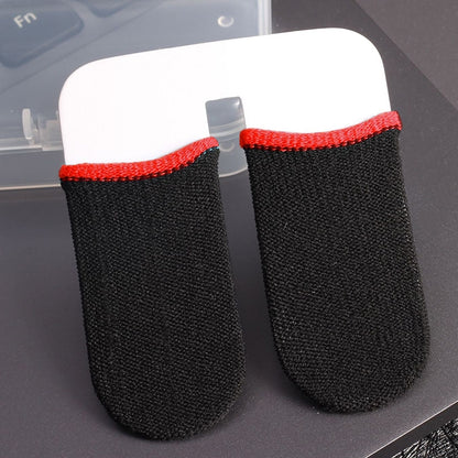 Silver Fiber Touchscreen Anti-slip Anti-sweat Gaming Finger Cover for Thumb / Index Finger
