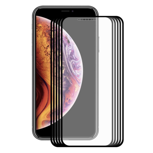 Pour iPhone X / XS, 5 films de protection ENKAY Hat-Prince en verre trempé 0,2 mm, 9H, 2,5D, pour X / XS (2.5D)