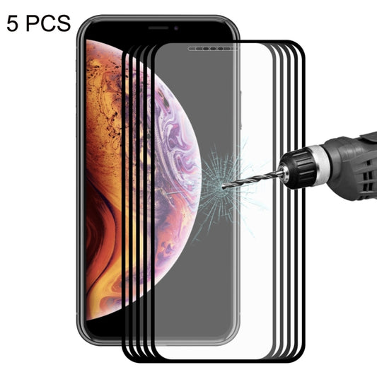 5 pièces pour iPhone XS Max ENKAY Hat-Prince Film en verre trempé plein écran 0,2 mm 9H 2,5D, pour XS Max (2,5D)