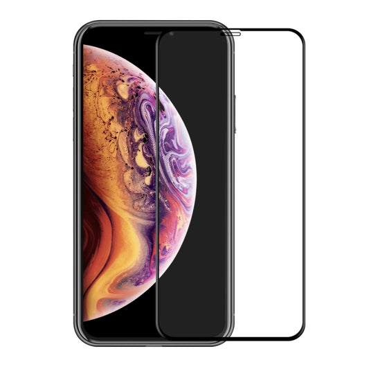 Pour iPhone 11 Pro Max / XS Max ENKAY Hat-Prince Film de protection en verre trempé incurvé 6D plein écran de 0,26 mm 9H, Pour XS Max (6D)