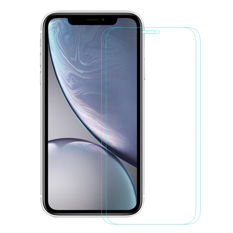 For iPhone XR 2pcs ENKAY Hat-Prince 0.26mm 9H 2.5D Tempered Glass Film, For XR (2 PCS)