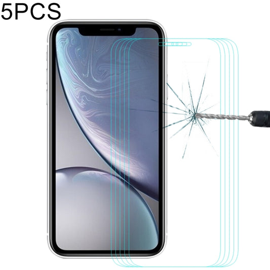 Pour iPhone XR 5pcs ENKAY Hat-Prince Film en verre trempé 0.26mm 9H 2.5D, Pour XR (5 PCS)