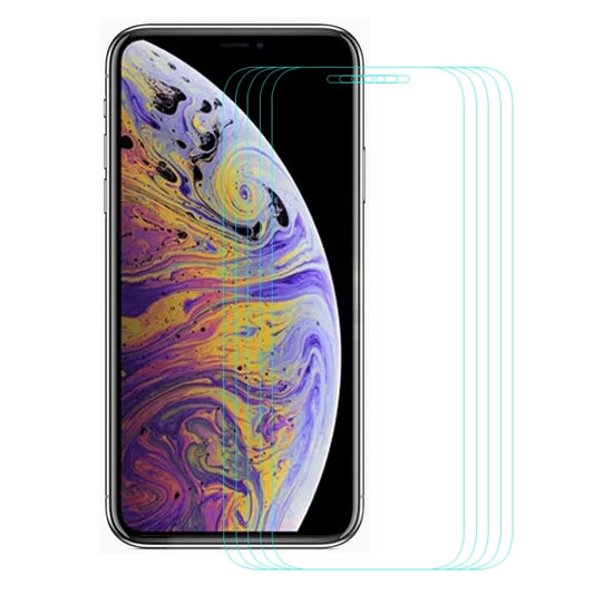 Pour iPhone 11 Pro Max / XS Max 5 films de protection en verre trempé ENKAY Hat-Prince 0,26 mm 9H 2.5D, pour XS Max (5 pièces)