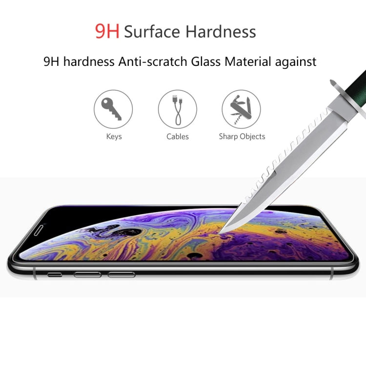 For iPhone 11 Pro / XS / X ENKAY Hat-Prince 0.26mm 9H 2.5D Tempered Glass Film, For XS