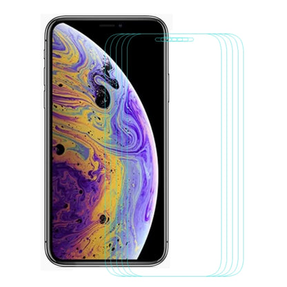 For iPhone 11 Pro / XS / X 5pcs ENKAY Hat-Prince 0.26mm 9H 2.5D Tempered Glass Film, For XS (5 PCS)