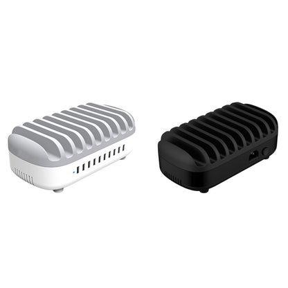 Station de recharge intelligente ORICO DUK-10P 120W 10 ports USB avec support pour téléphone et tablette, prise EU, prise EU (noir), prise EU (blanc), prise US (noir), prise US (blanc), prise UK (noir), prise UK (blanc), prise AU (noir), prise AU (blanc)