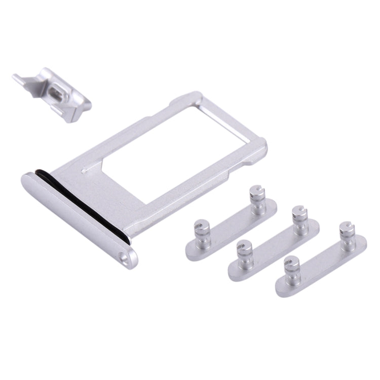 Card Tray + Volume Control Key + Power Button + Mute Switch Vibrator Key for iPhone 8 Plus , For iPhone 8P, For iPhone 8 Plus
