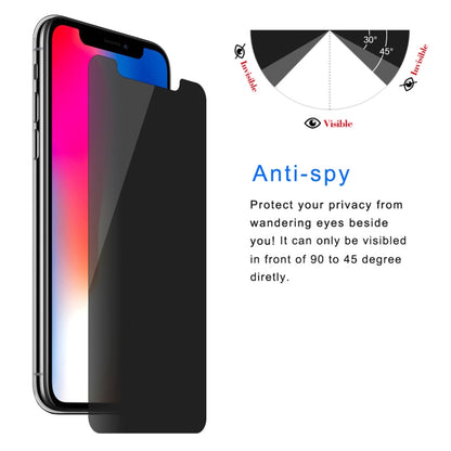 For iPhone XS Max ENKAY Hat-Prince 0.26mm 9H 2.5D Privacy Anti-glare Tempered Glass Film, For XS Max