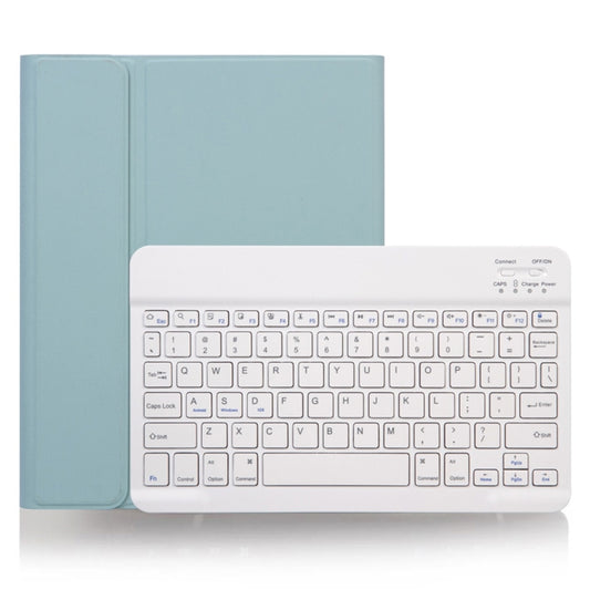 X-11B Skin Plain Texture Detachable Bluetooth Keyboard Tablet Case for iPad Pro 11 inch 2020 / 2018, with Pen Slot, White Keyboard