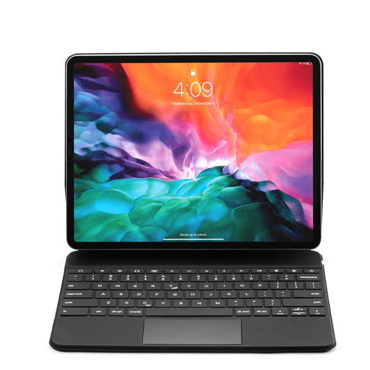 P129 Pro Ultra-thin Detachable Bluetooth Keyboard Leather Tablet Case with Touchpad & White Backlight for iPad Pro 12.9 inch 2021 / 2020 / 2018 / 2017, P129 Pro