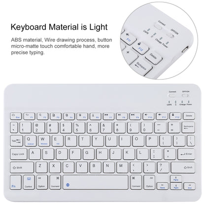 TG11B Detachable Bluetooth White Keyboard + Microfiber Leather Tablet Case for iPad Pro 11 inch (2020), with Pen Slot & Holder, White Keyboard