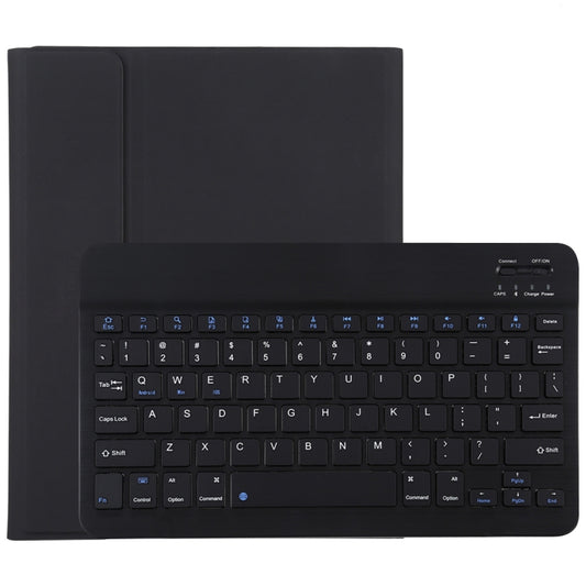 TG11B Detachable Bluetooth Black Keyboard + Microfiber Leather Tablet Case for iPad Pro 11 inch (2020), with Pen Slot & Holder, Black Keyboard