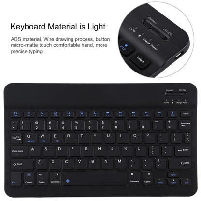 TG11B Detachable Bluetooth Black Keyboard + Microfiber Leather Tablet Case for iPad Pro 11 inch (2020), with Pen Slot & Holder, Black Keyboard