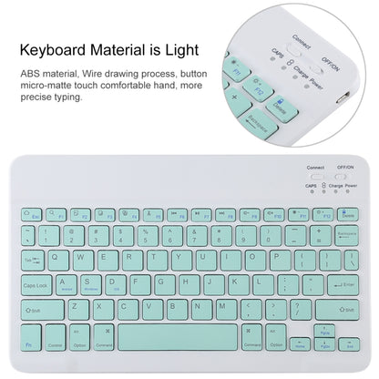 TG11B Detachable Bluetooth Green Keyboard + Microfiber Leather Tablet Case for iPad Pro 11 inch (2020), with Pen Slot & Holder, Green Keyboard