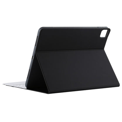 T129 Detachable Bluetooth White Keyboard Microfiber Leather Tablet Case for iPad Pro 12.9 inch (2020), with Holder, White Keyboard
