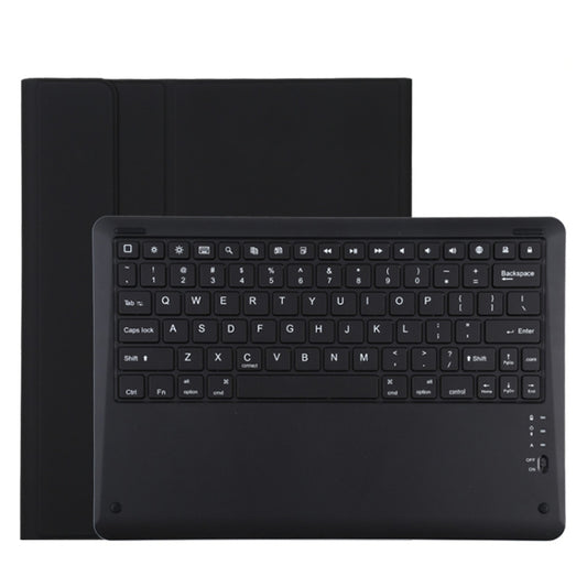 T129 Detachable Bluetooth Black Keyboard Microfiber Leather Tablet Case for iPad Pro 12.9 inch (2020), with Holder, Black Keyboard