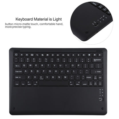 T129 Detachable Bluetooth Black Keyboard Microfiber Leather Tablet Case for iPad Pro 12.9 inch (2020), with Holder, Black Keyboard