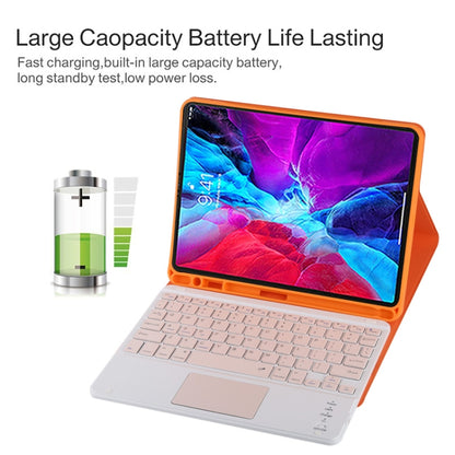 TG11BC Detachable Bluetooth Pink Keyboard Microfiber Leather Tablet Case for iPad Pro 11 inch (2020), with Touchpad & Pen Slot & Holder, Pink Keyboard
