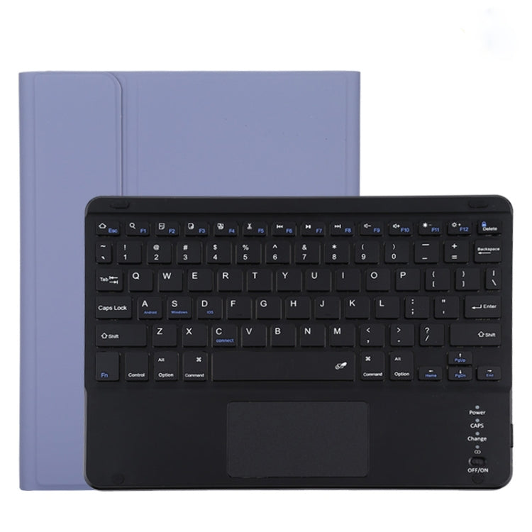 TG11BC Detachable Bluetooth Black Keyboard Microfiber Leather Tablet Case for iPad Pro 11 inch (2020), with Touchpad & Pen Slot & Holder, Black Keyboard
