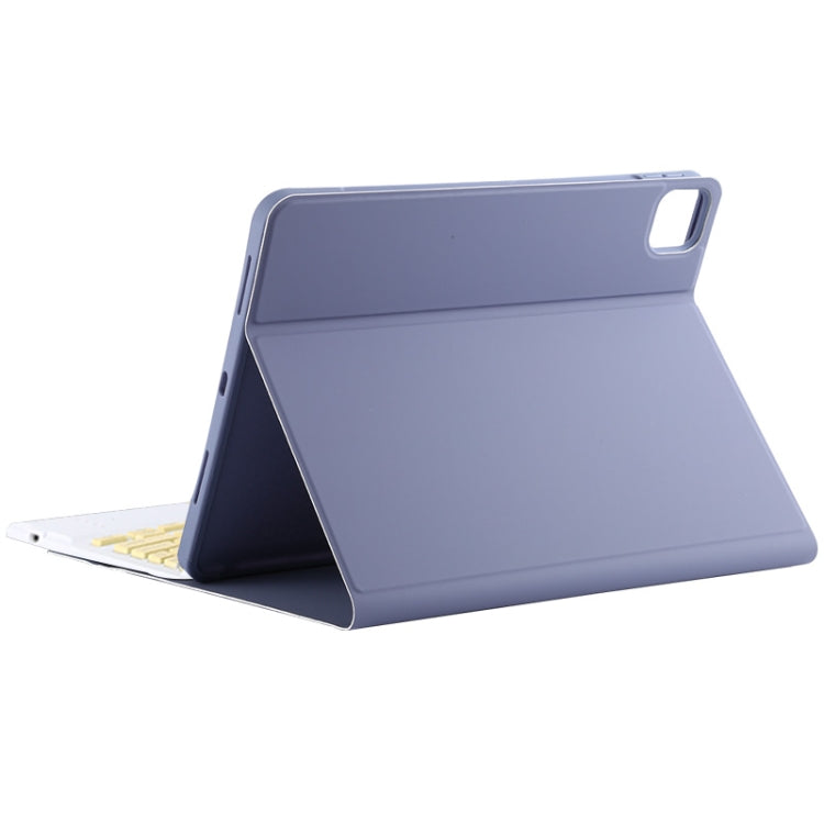 TG11BC Detachable Bluetooth Yellow Keyboard Microfiber Leather Tablet Case for iPad Pro 11 inch (2020), with Touchpad & Pen Slot & Holder, Yellow Keyboard