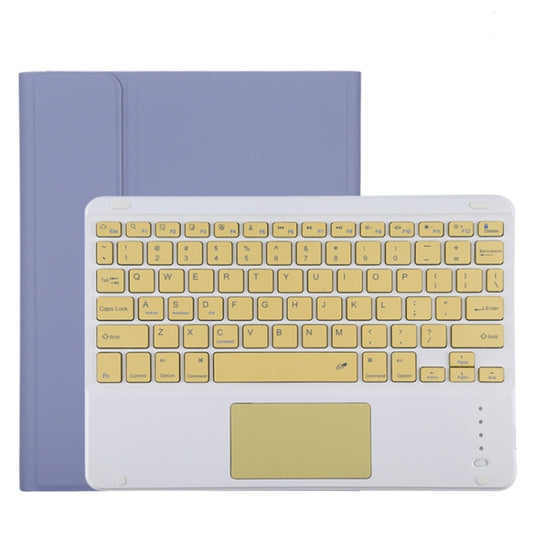 TG11BC Detachable Bluetooth Yellow Keyboard Microfiber Leather Tablet Case for iPad Pro 11 inch (2020), with Touchpad & Pen Slot & Holder, Yellow Keyboard