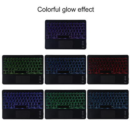 TG11BCS Detachable Bluetooth Black Keyboard Microfiber Leather Tablet Case for iPad Pro 11 inch (2020), with Backlight & Touchpad & Pen Slot & Holder, Black Keyboard