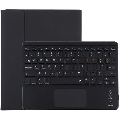 TG-102BC Clavier Bluetooth détachable noir + étui en cuir microfibre pour iPad 10,2 pouces / iPad Air (2019), avec pavé tactile et fente et support pour stylet, TG-102BC