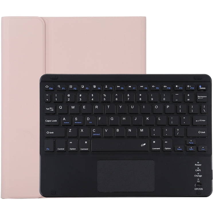 TG-102BC Clavier Bluetooth détachable noir + étui en cuir microfibre pour iPad 10,2 pouces / iPad Air (2019), avec pavé tactile et fente et support pour stylet, TG-102BC