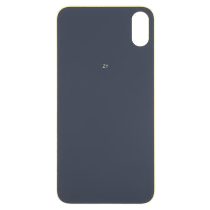 Easy Replacement Big Camera Hole Glass Back Battery Cover for iPhone X / XS