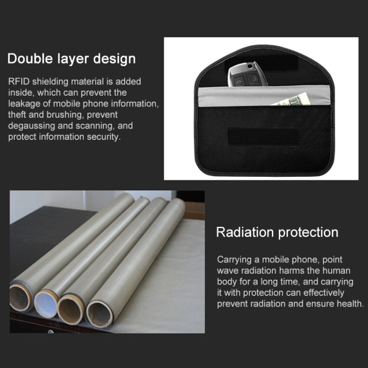 Universal Signal Blocker Oxford Cloth Shield Case Pouch Bag For Mobile Phones Below 5.8 inch, Size: 20*10cm, 20x10cm Black, 20x10cm Pink, 20x10cm Green, 20x10cm Khaki, 20x10cm Red