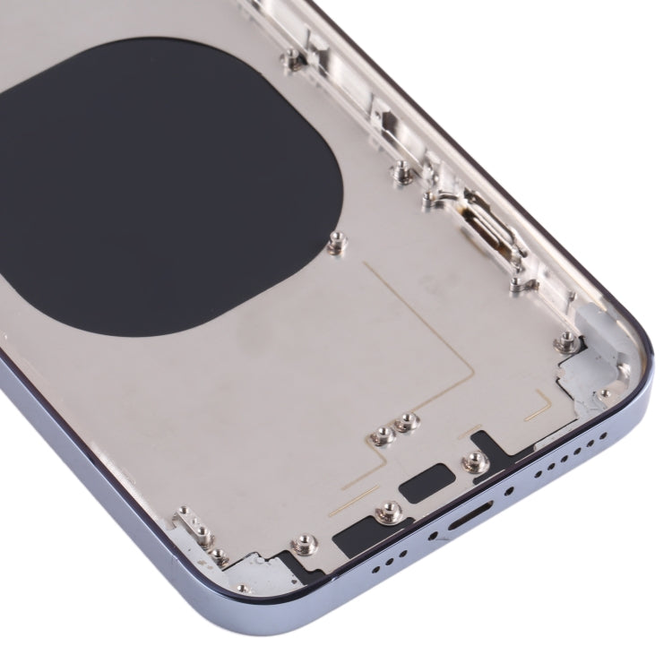 Stainless Steel Material Back Housing Cover with Appearance Imitation of iP13 Pro for iPhone XR, for iPhone XR(Blue), for iPhone XR(White), for iPhone XR(Black), for iPhone XR(Gold)