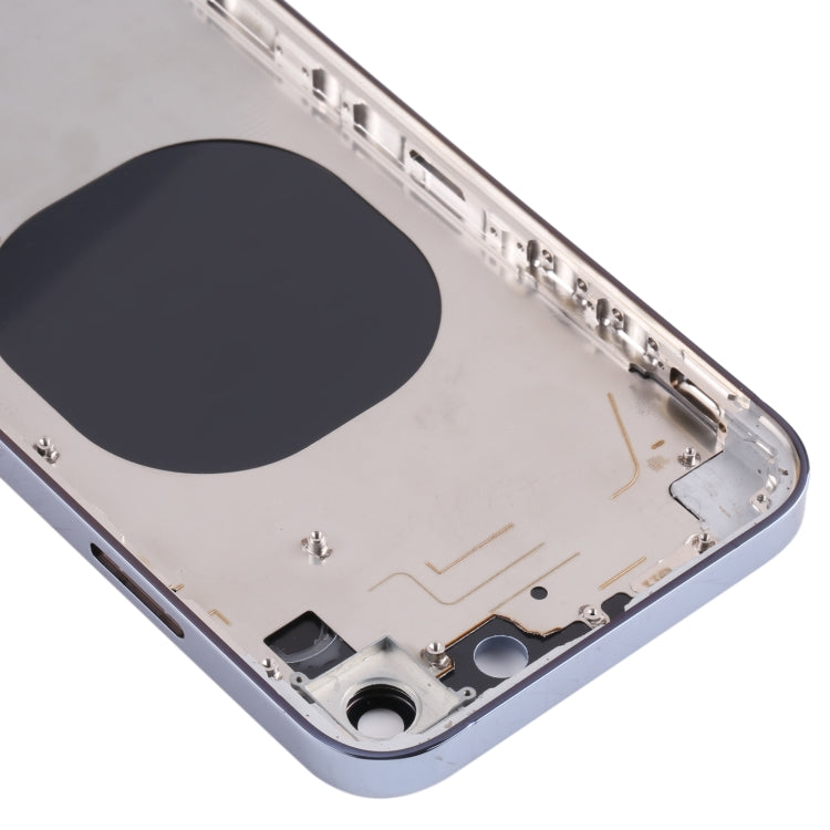 Stainless Steel Material Back Housing Cover with Appearance Imitation of iP13 Pro for iPhone XR, for iPhone XR(Blue), for iPhone XR(White), for iPhone XR(Black), for iPhone XR(Gold)