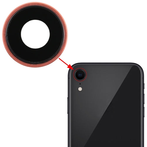 Rückkamera-Lünette mit Objektivabdeckung für iPhone XR, für iPhone XR (Roségold), für iPhone XR