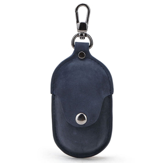 CF1109 For Galaxy Buds Crazy Horse Texture Clamshell Earphone Protective Leather Case with Hook, For Galaxy Buds