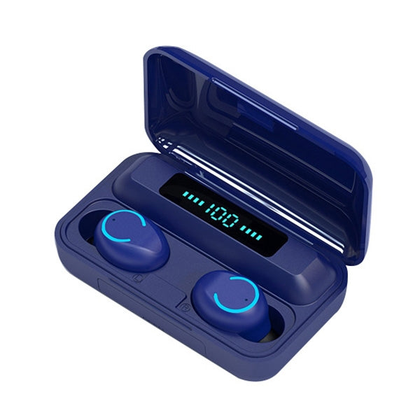 F9-9 TWS CVC8.0 Noise Cancelling Bluetooth Earphone with Charging Box, Support Touch Lighting Effect & Three-screen LED Power Display & Power Bank & Mobile Phone Holder & HD Call & Voice Assistant, F9-9 Black, F9-9 Dark Blue, F9-9 Pink, F9-9 Blue������...