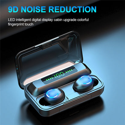 F9-9 TWS CVC8.0 Noise Cancelling Bluetooth Earphone with Charging Box, Support Touch Lighting Effect & Three-screen LED Power Display & Power Bank & Mobile Phone Holder & HD Call & Voice Assistant, F9-9 Black, F9-9 Dark Blue, F9-9 Pink, F9-9 Blue������...