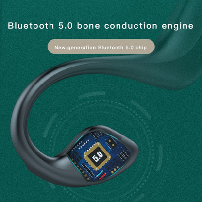 G100 Bluetooth 5.0 Wireless Ear-mounted Sports Waterproof Bone Conduction Earphone, G100