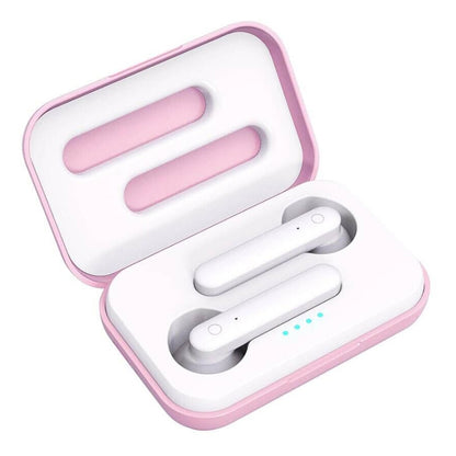 X26 TWS  Bluetooth 5.0 Wireless Touch Bluetooth Earphone with Magnetic Attraction Charging Box, Support Voice Assistant & Call, White, Pink, Blue
