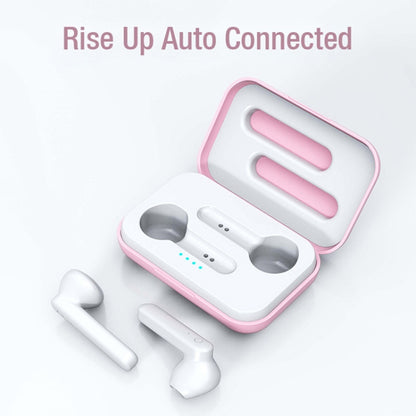 X26 TWS  Bluetooth 5.0 Wireless Touch Bluetooth Earphone with Magnetic Attraction Charging Box, Support Voice Assistant & Call, White, Pink, Blue