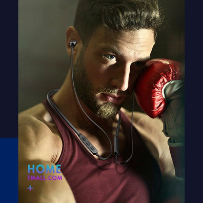 Bluetooth 5.1 Round Wire Neck-mounted Bluetooth Sports Earphone with Magnetic Function, White, Black, Red