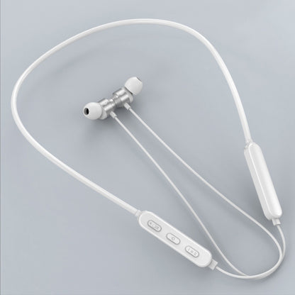 Bluetooth 5.1 Round Wire Neck-mounted Bluetooth Sports Earphone with Magnetic Function, White, Black, Red